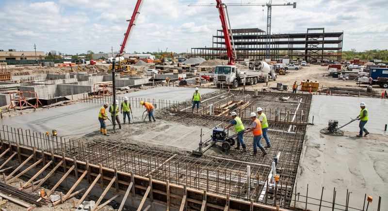 Commercial Slab Installation in Fargo, ND